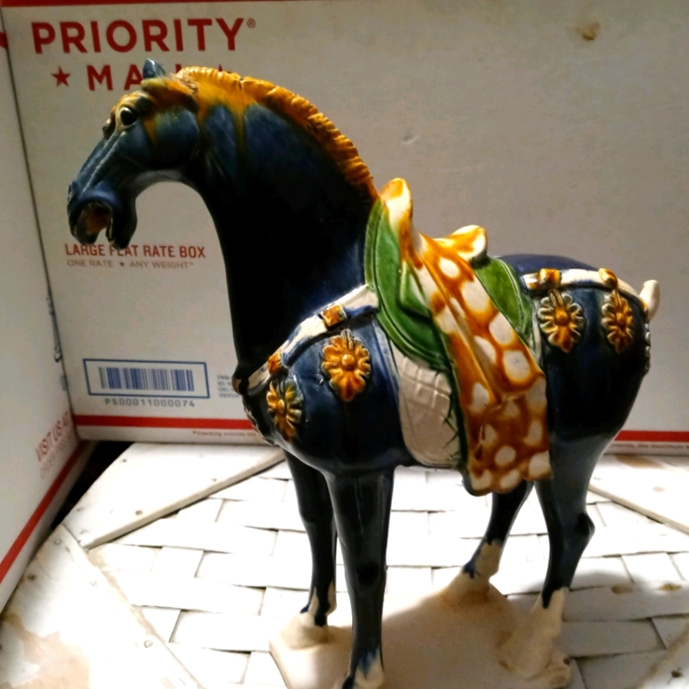 🐎RARE CHINA FENGSHUI TANG SANCHAI 🐴VINTAGE GIFT GIVING!! 🎁